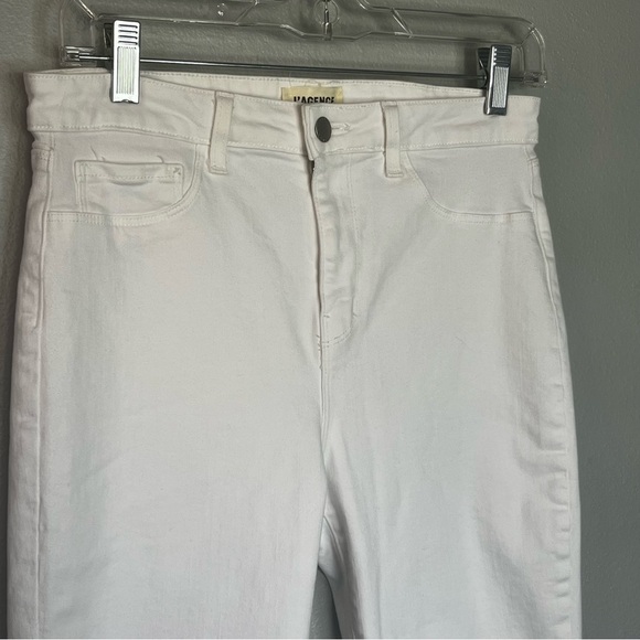 L’Agence High Rise Skinny Leg Comfort Jeans White 30 Stretch Denim Ankle - Picture 4 of 7